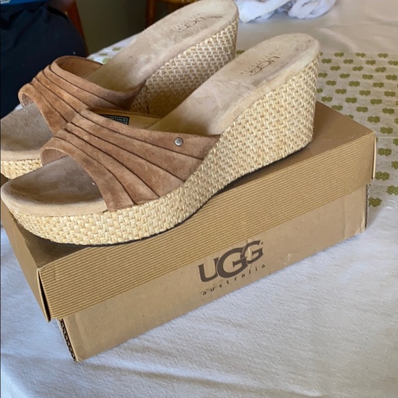 Ugg Suede Wedges - Picture 3 of 4